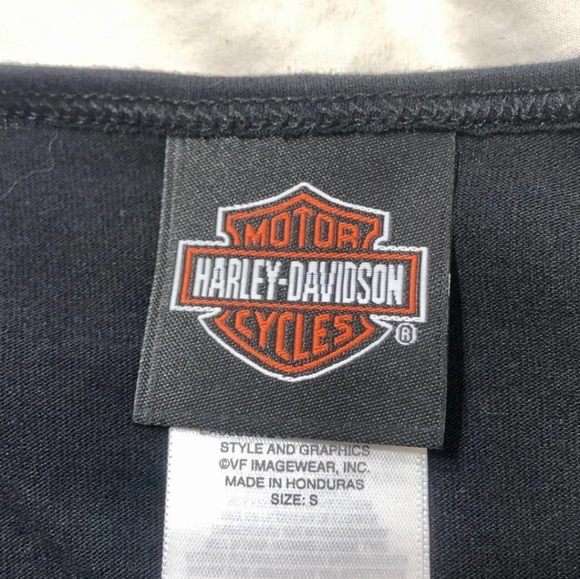 Harley-Davidson Black Embroidered Tee - Picture 8 of 8